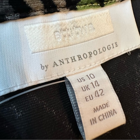 Ett:twa by Anthropologie Velvet Floral Wrap Blazer Blouse Top sz 10 NWT unique - Picture 7 of 8